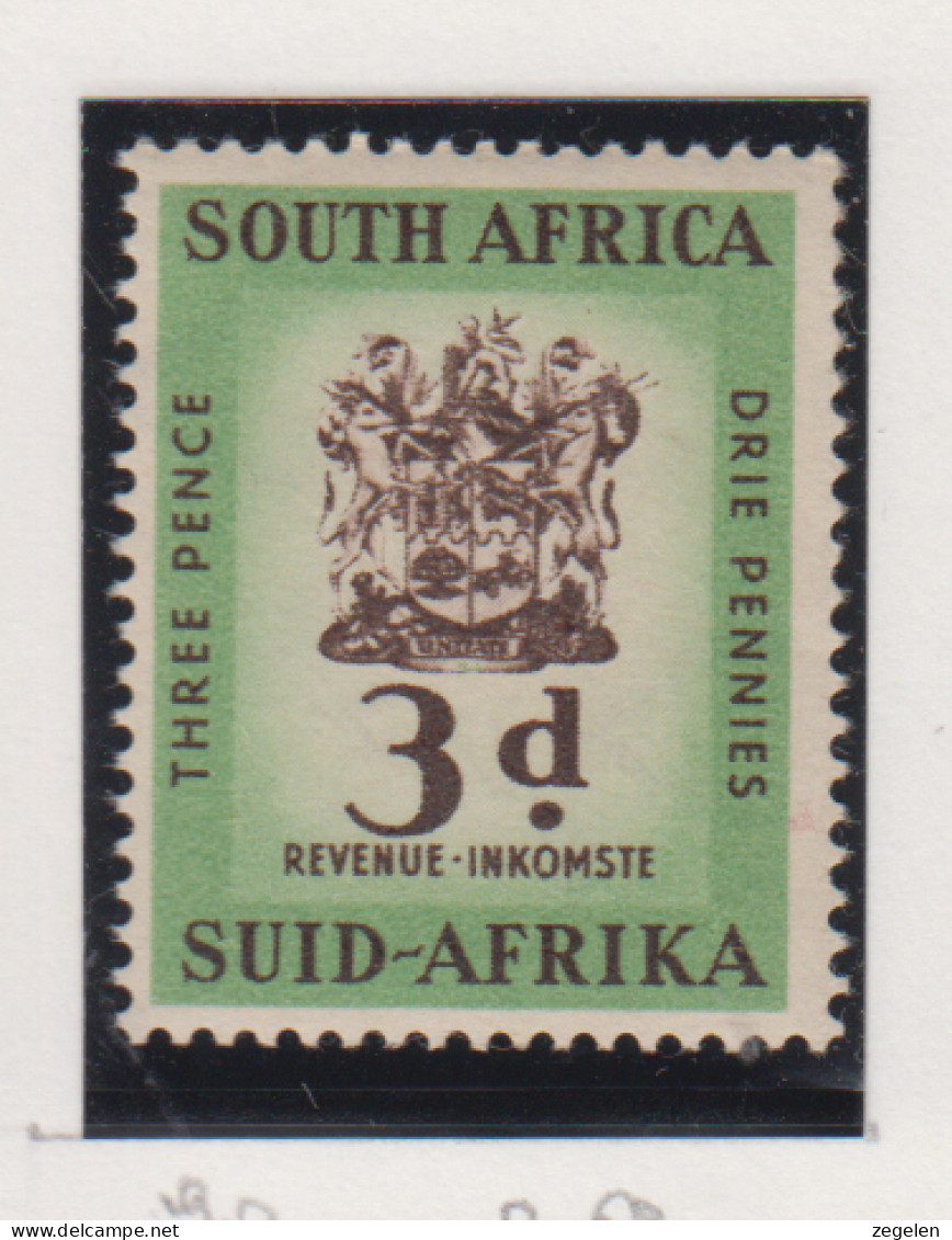 Zuid-Afrika Fiskale Zegel(revenue) Cat. J Barefoot: Revenue JAAR 1954 Nr 90 - Andere & Zonder Classificatie