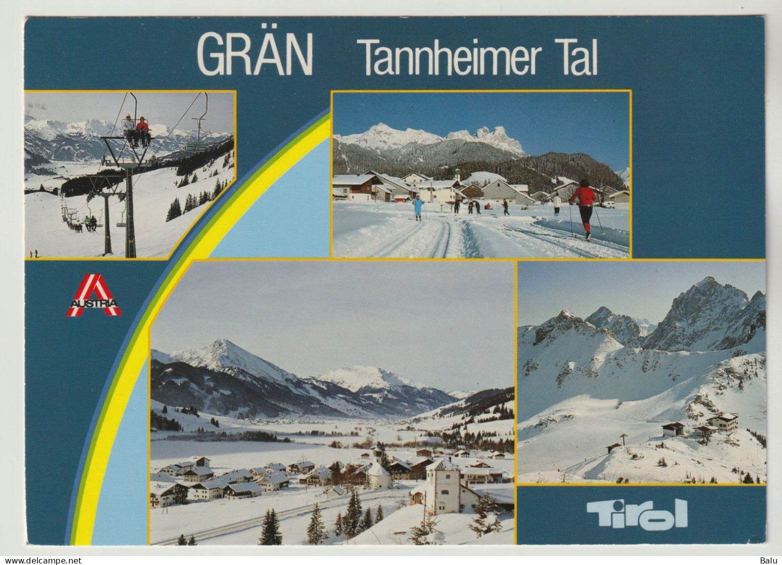 MBK Grän 1134 M, Tannheimer Tal Tirol Wintersportplatz, Versendet, 2 Scans - Tannheim