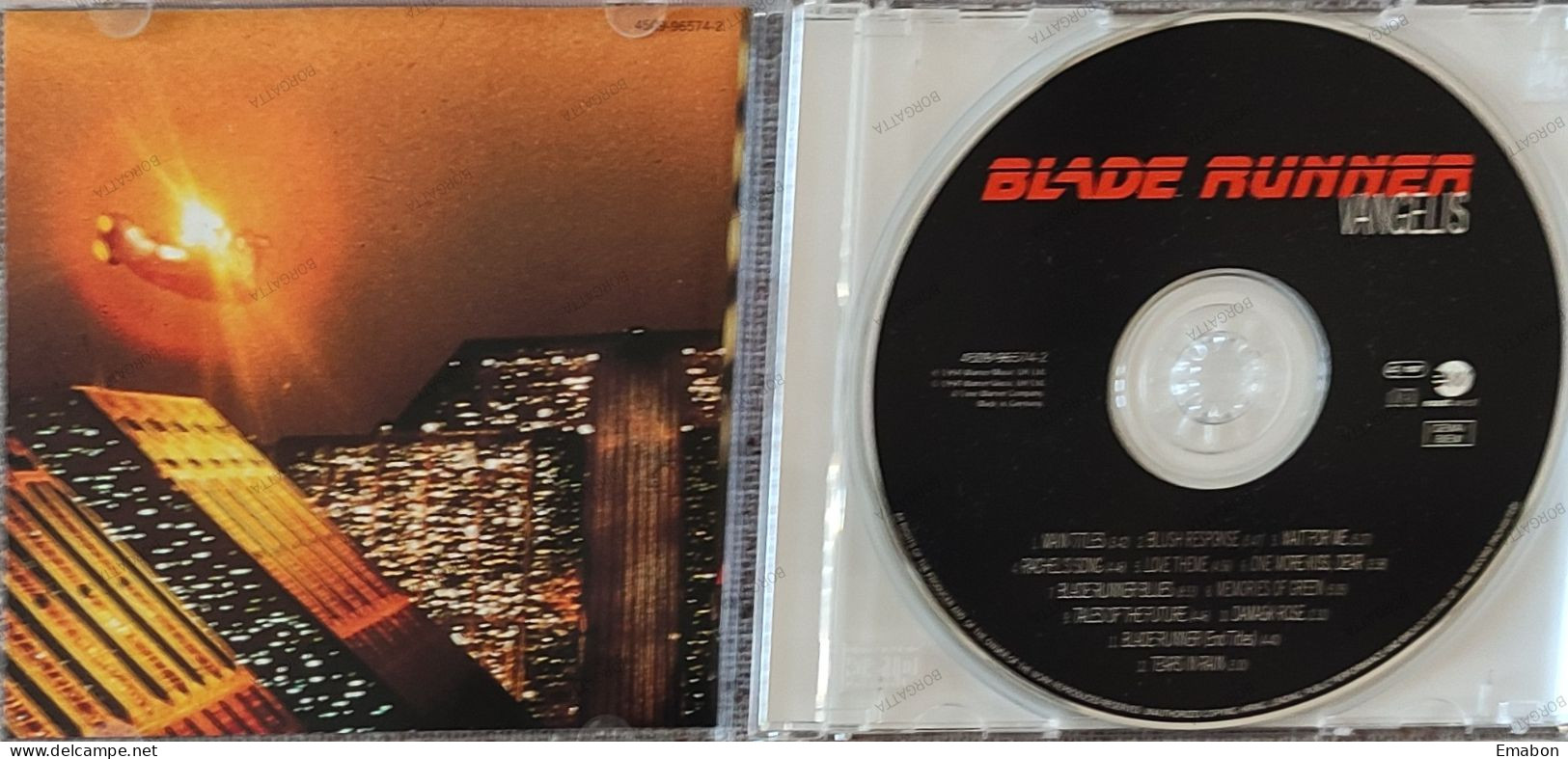 BORGATTA - FILM MUSIC  - Cd VANGELIS - BLADE RUNNER  - EAST WEST 1994 - USATO In Buono Stato - Filmmusik