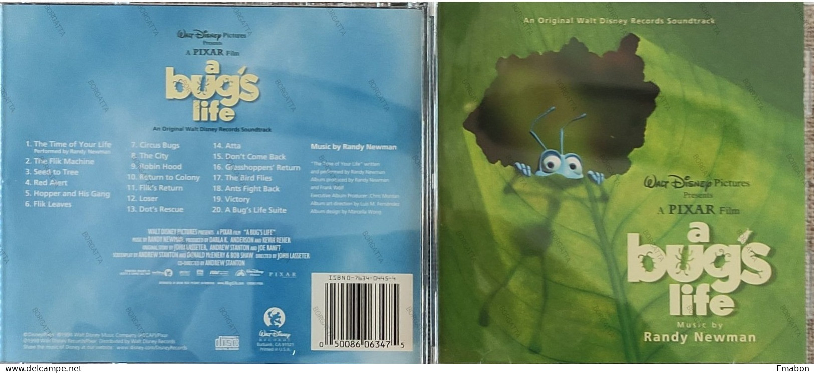 BORGATTA - FILM MUSIC  - Cd RANDY NEWMAN - A BUG'S LIFE - WALT DISNEY MUSIC 1998 - USATO In Buono Stato - Musique De Films