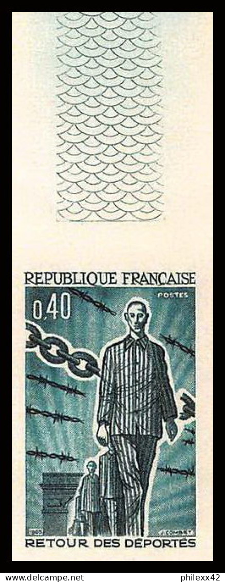 France N°1447 Retour Des Déportés 1965 Non Dentelé ** MNH (Imperf) Cote Maury 35 Euros Bord De Feuille - 1961-1970