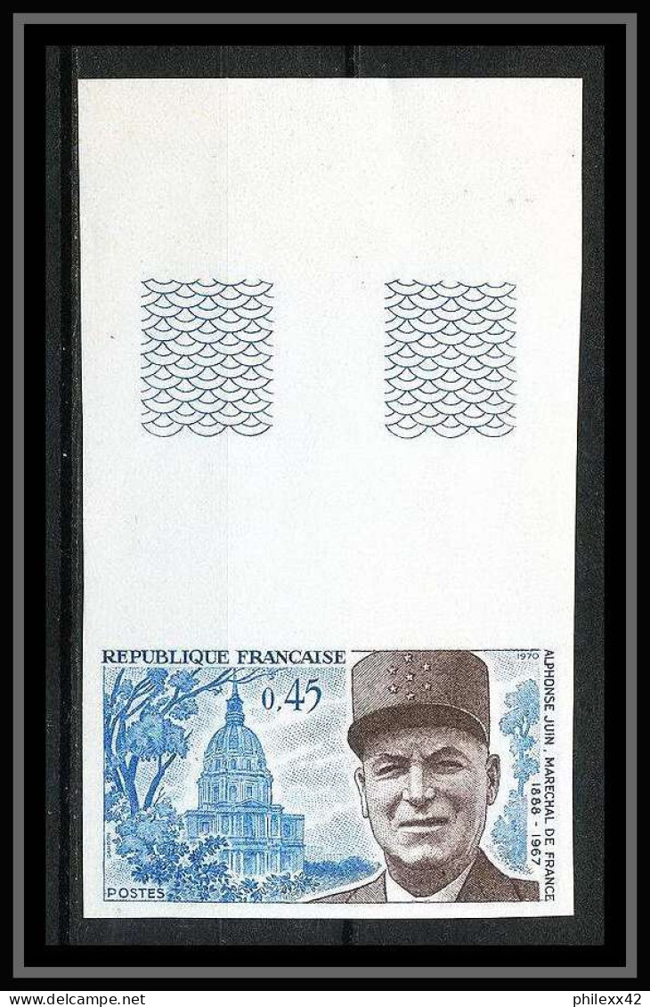 France N°1630 Maréchal Juin La Chapelle Des Invalides Paris Non Dentelé ** MNH (Imperf) - 1961-1970