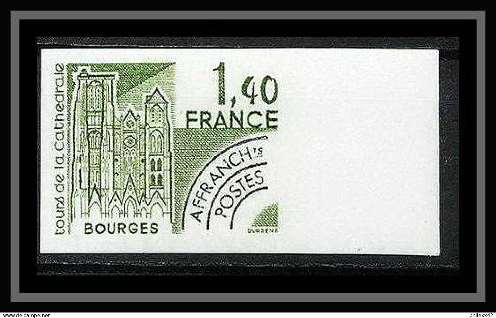France Préoblitere PREO N°164 Bourges Eglise Church Monument Non Dentelé ** MNH (Imperf) - 1971-1980