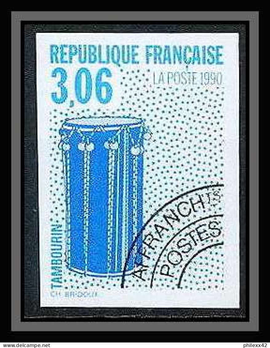 France Préoblitere PREO N°208 Tambourin Tambourine Instrument Musique Musical Music Non Dentelé ** MNH Mperf - 1981-1990