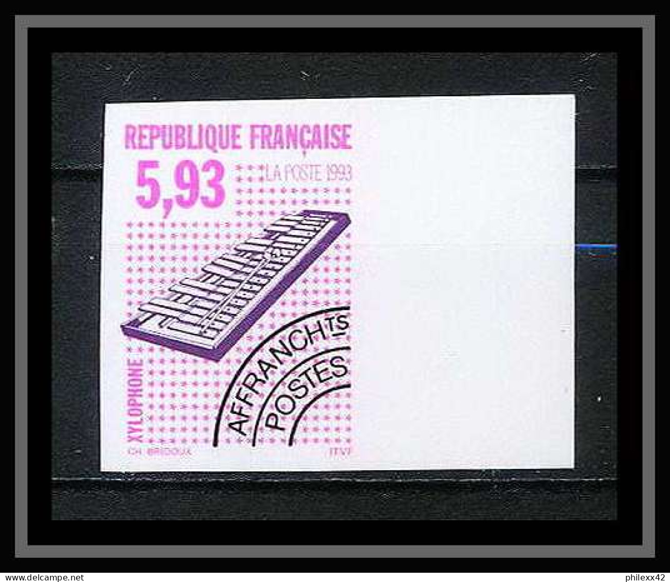 France Préoblitere PREO N°231 Xylophone Instrument De Musique Musical Instrument Non Dentelé ** MNH (Imperf) - 1991-2000