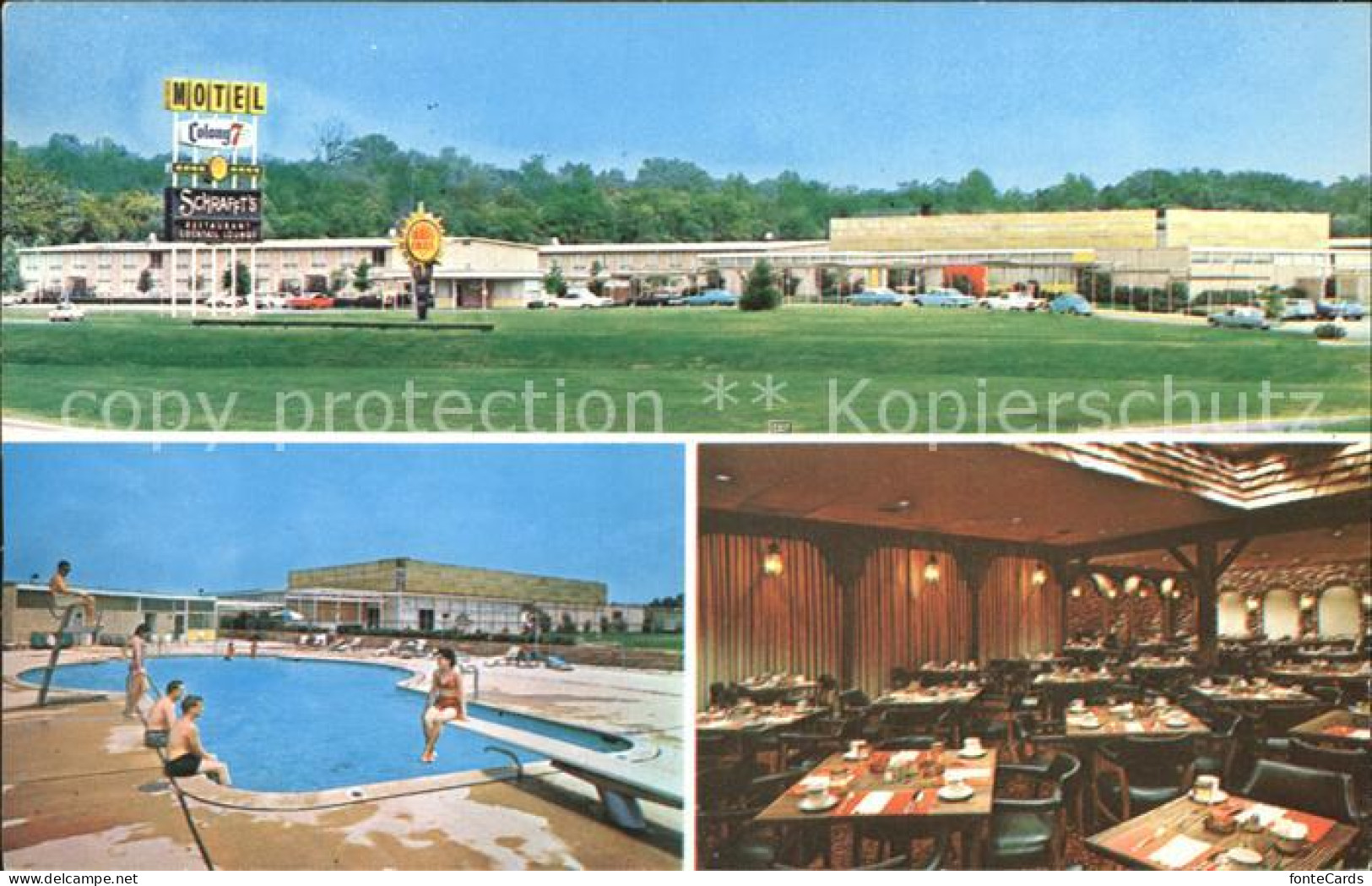 72167459 Baltimore_Maryland Colony 7 Motor Inn Swimmingpool Gastraum - Autres & Non Classés