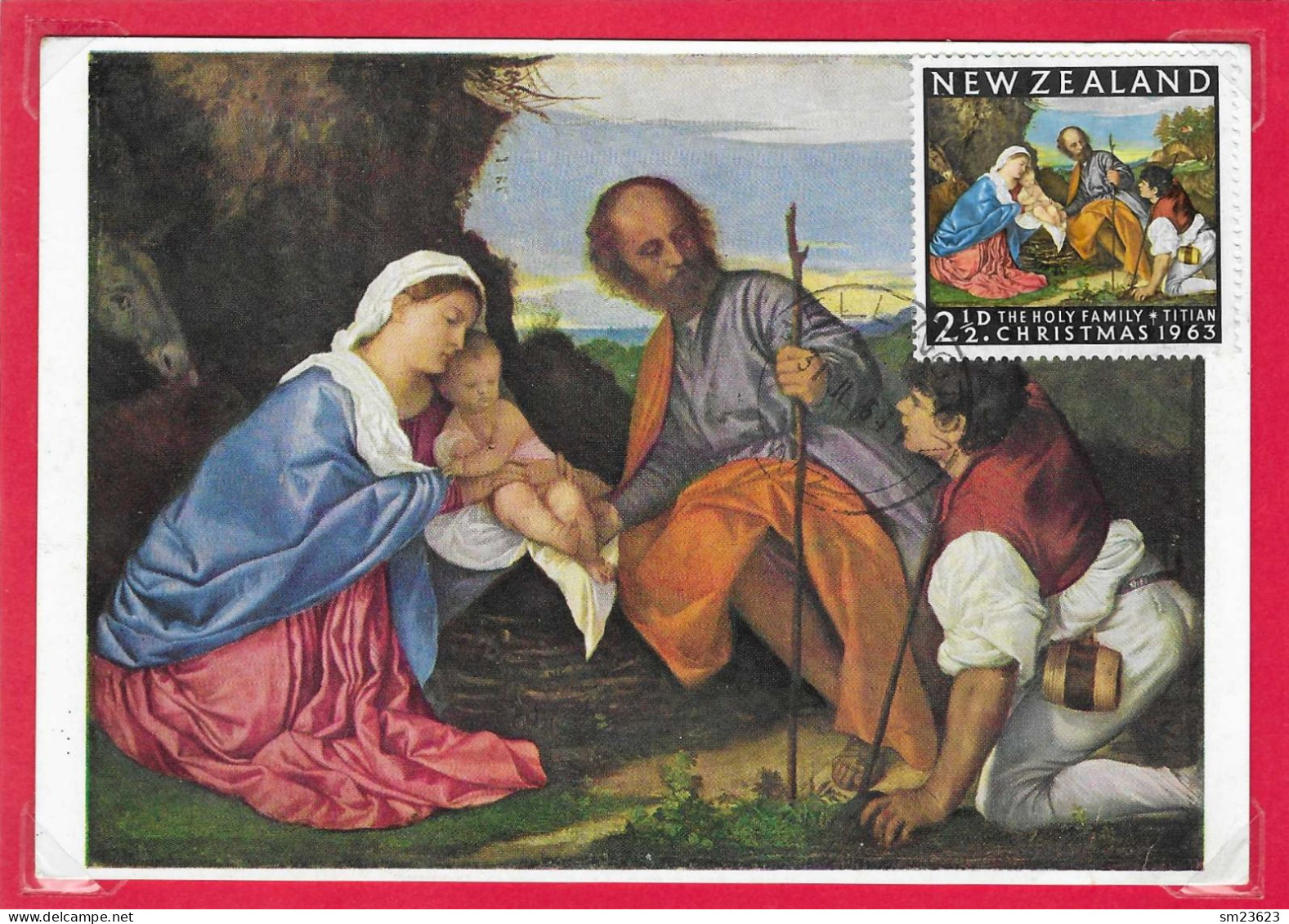 Australien / New Zealand 1963  Mi.Nr. 427 , Christ Mas / The Holy Family - Maximum Card - - Gebruikt
