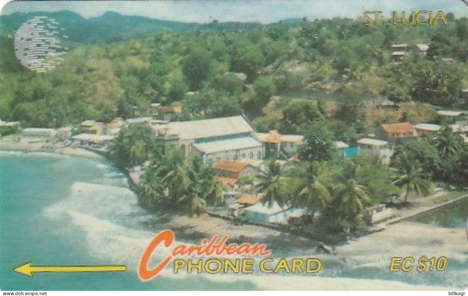 ST. LUCIA ISL.(GPT) - Coastline, CN : 13CSLB, Tirage 15000, Used - Sainte Lucie