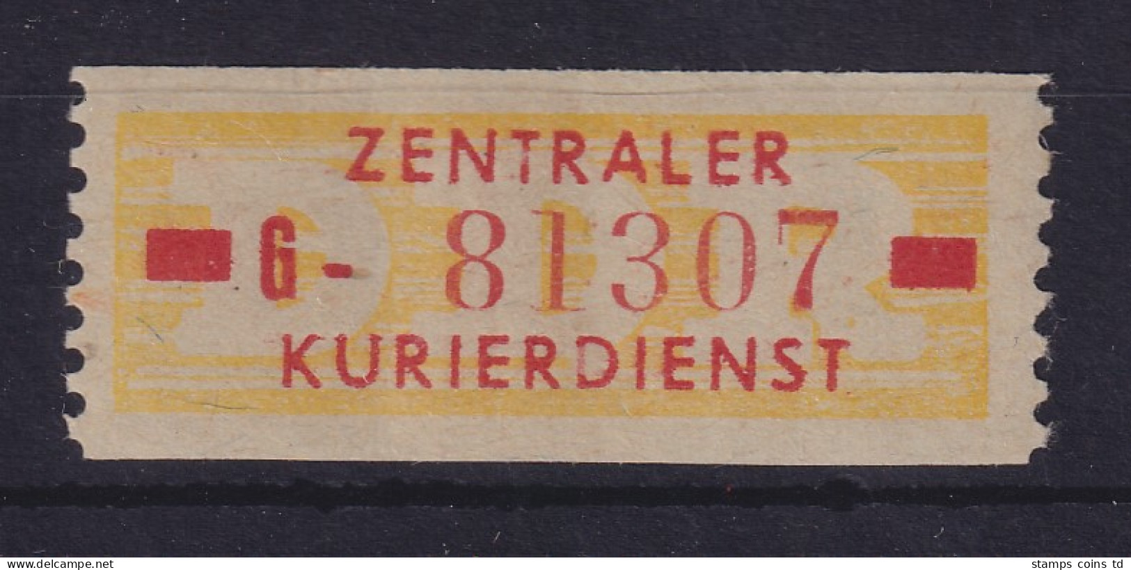 DDR Dienstmarken B Mi.-Nr. 18 II G Suhl # 81307 Postfrisch ** - Nuovi