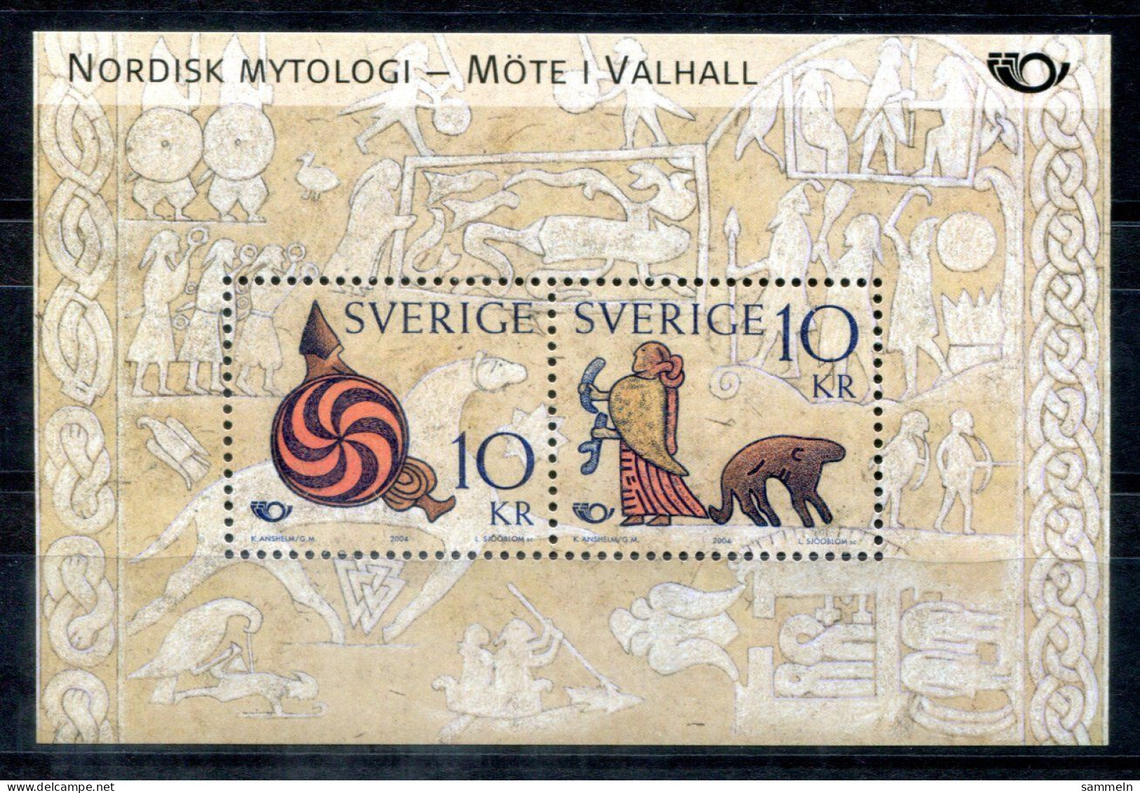 SCHWEDEN Block 18, Bl.18 Mnh - NORDEN 2004, Mythologie, Mythology - SWEDEN / SUÈDE - Blocks & Sheetlets