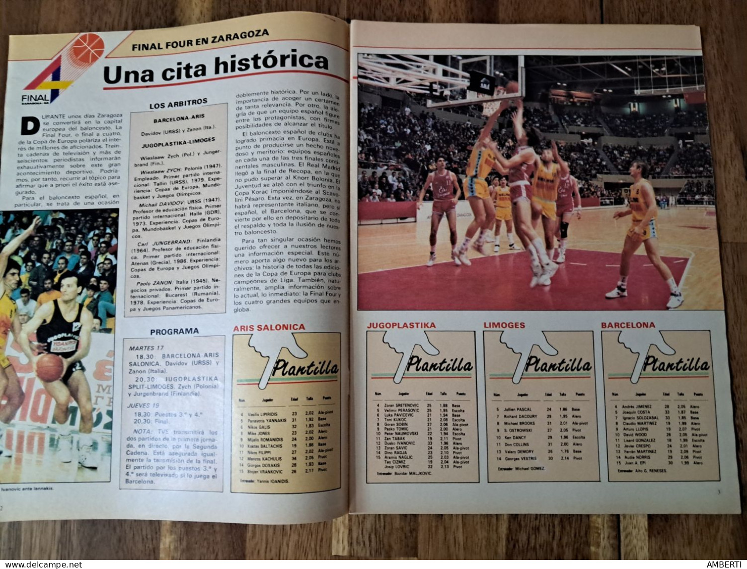 Copa Europa Baloncesto 89/90 As Color N218 1990 - Libros