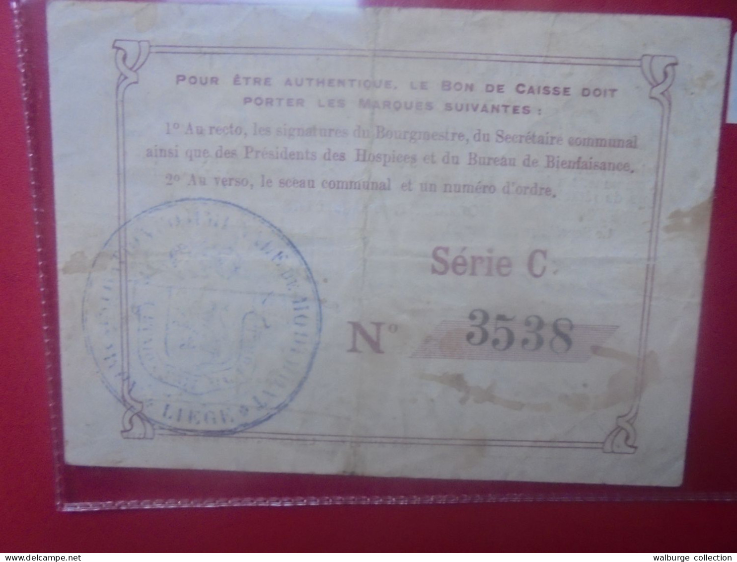 HODIMONT 25 Centimes 1915 Circuler (B.32) - Colecciones