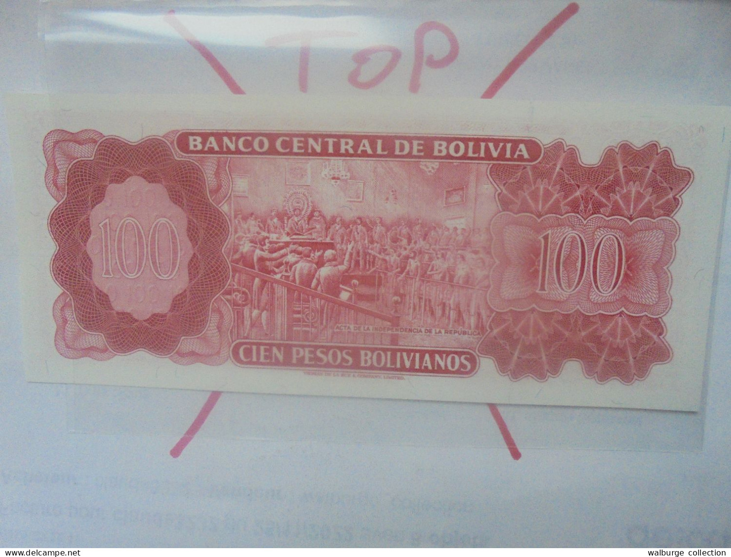 BOLIVIE 100 BOLIVIANOS 1962(83) Neuf (B.32) - Bolivie