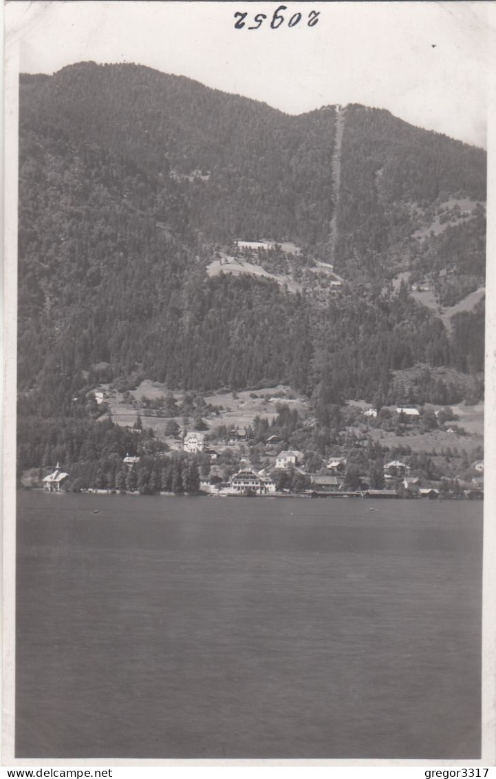 E3833) Alte Hochglanz FOTO - OSSIACHERSEE - Häuser U. Schneise Für Lift ALT! - Ossiachersee-Orte