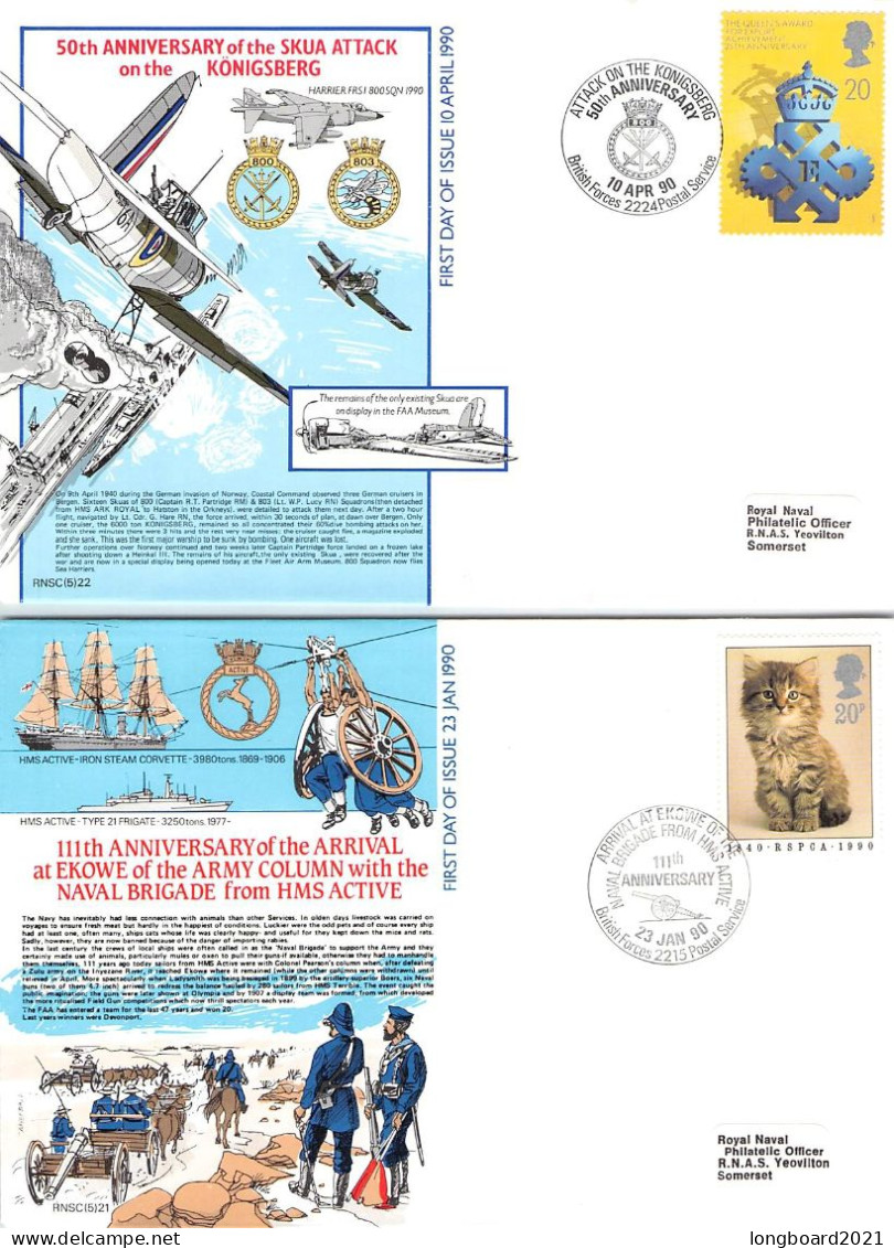 GREAT BRITAIN - DIFF. COMMEMORATIVE COVERS 1986-1990 / 5088 - Verzamelingen