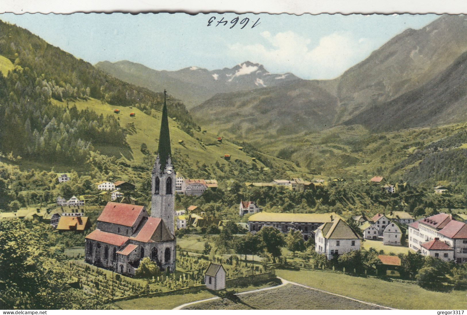 E3854) LANDECK - Tirol  Tolle Färbige FOTO AK Kleinformat Mit Kirche  U. Häusern ALT ! - Landeck