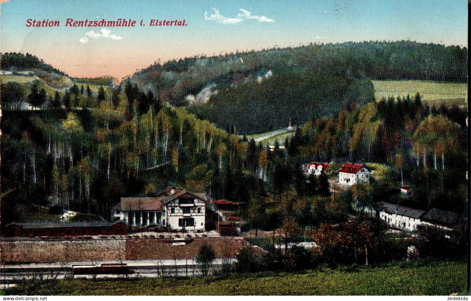 E0404 - Bahnhof Rentzschmühle La Gare Statione - Elstertal Vogtländische Schweiz Vogtland - Verlag A.E. Franke - Vogtland