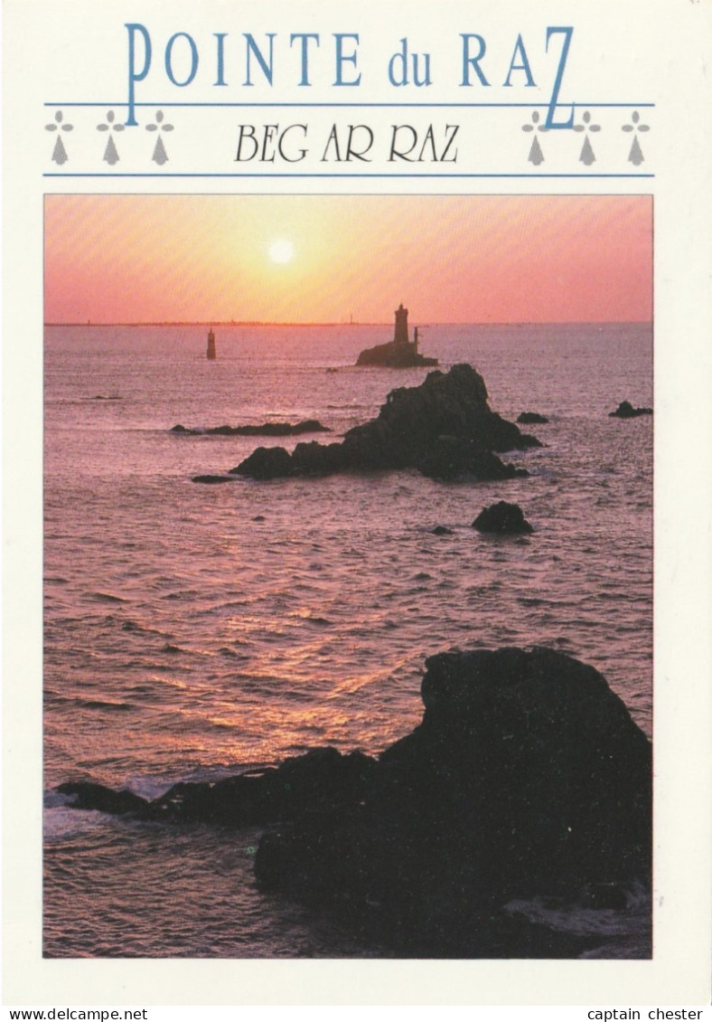 CPM PLOGOFF (29 FINISTERE) - COUCHER DE SOLEIL SUR LA POINTE DU RAZ 1997 - Plogoff