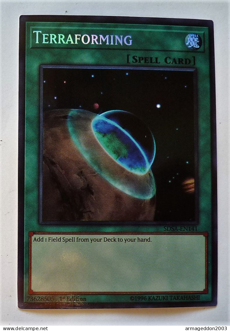 Carte Neuve Yugioh! US HOLO 1st Edition / 1996 SDSA-EN141 Terraforming - Yu-Gi-Oh