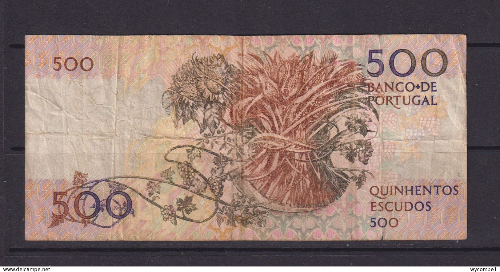 PORTUGAL -  1993 500 Escudos Circulated Banknote - Portugal
