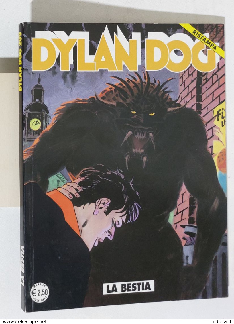 53692 DYLAN DOG N. 209 - La Bestia - Bonelli (Ristampa) 2006 - Dylan Dog