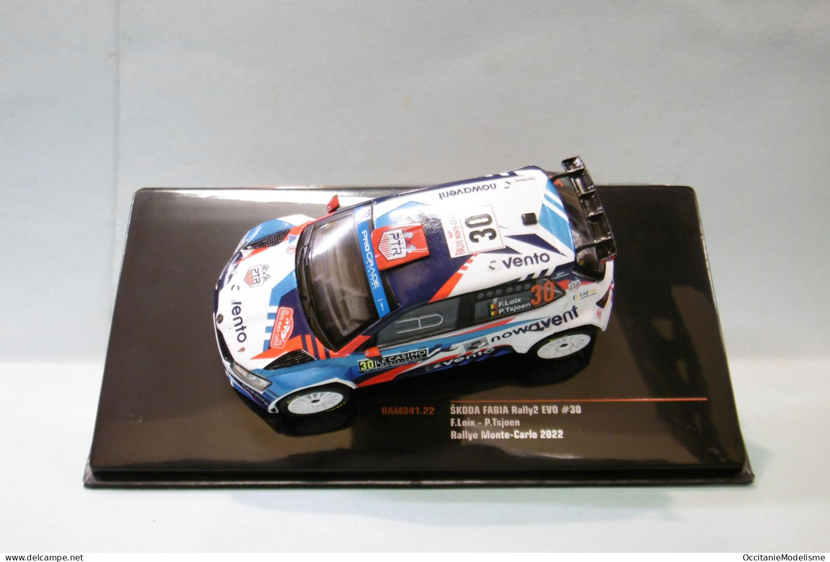 Ixo - SKODA FABIA Rally2 EVO #30 Rallye Monte-Carlo 2022 Loix - Tsjoen Réf. RAM841 NBO Neuf 1/43 - Ixo