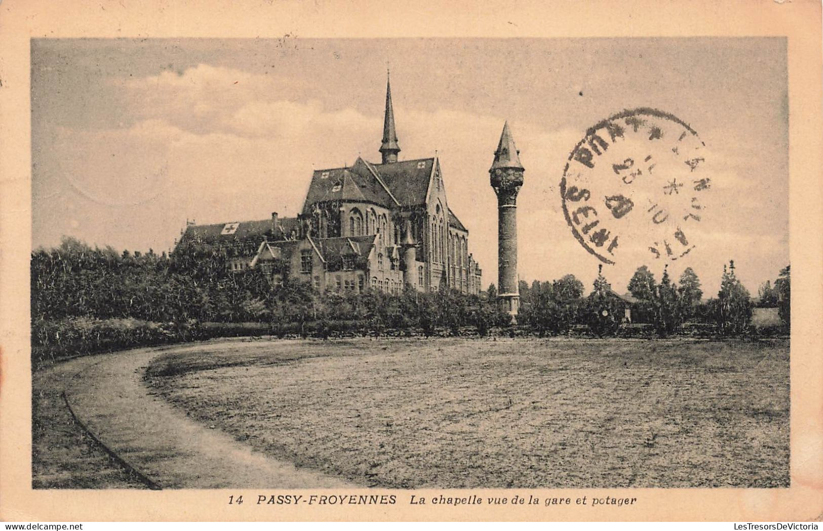 BELGIQUE - Passy Froyennes - La Chapelle Vue De La Gare Et Potager - Carte Postale Ancienne - Tournai