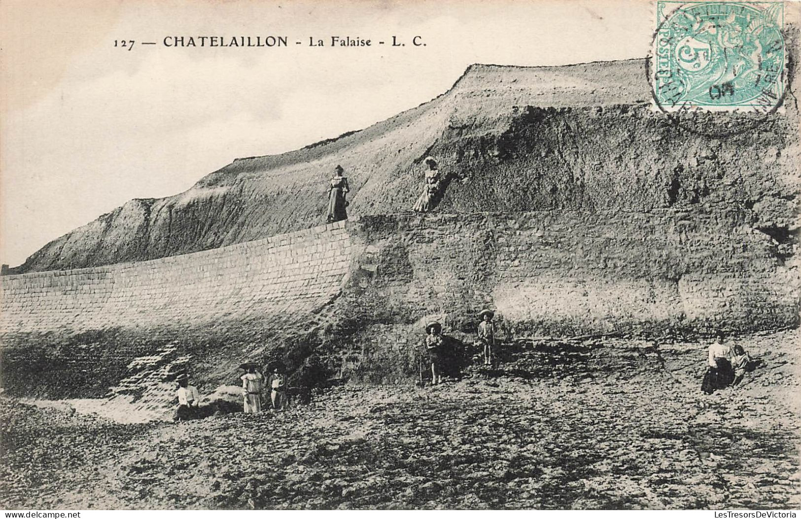 FRANCE - Chatelaillon - La Falaise - Carte Postale Ancienne - Châtelaillon-Plage