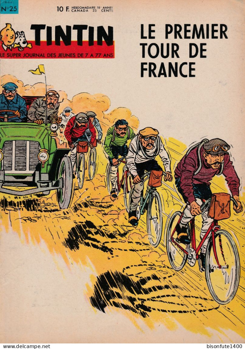 Bandeau Titre De "Le 1er Tour De France" Datant De 1960 Dessiné Par Jean Graton Et Inédit En Album. - Michel Vaillant