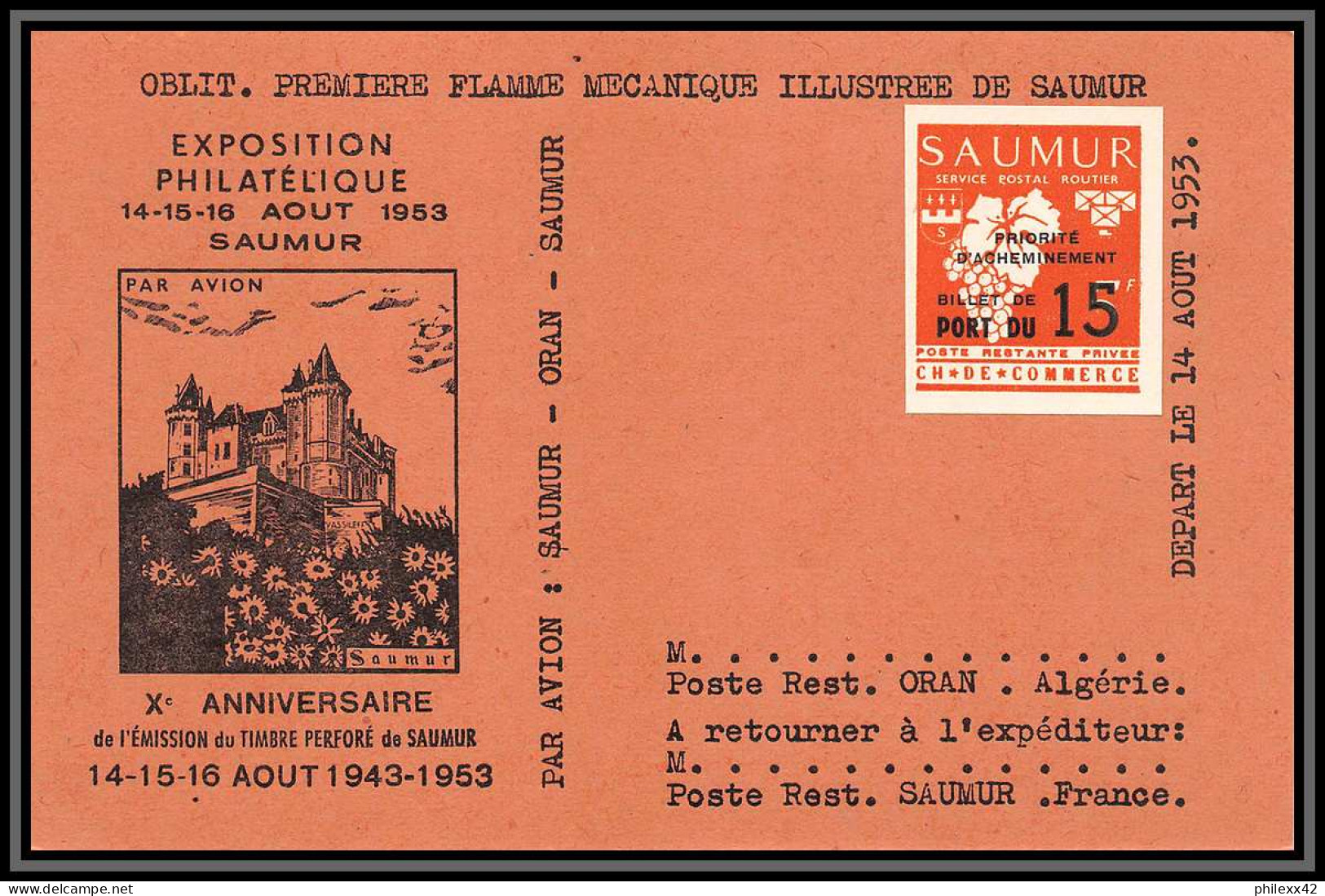 85542/ Discount - Chambre De Commerce Grève De Saumur 1953 Sur 3 Cartes - Other & Unclassified