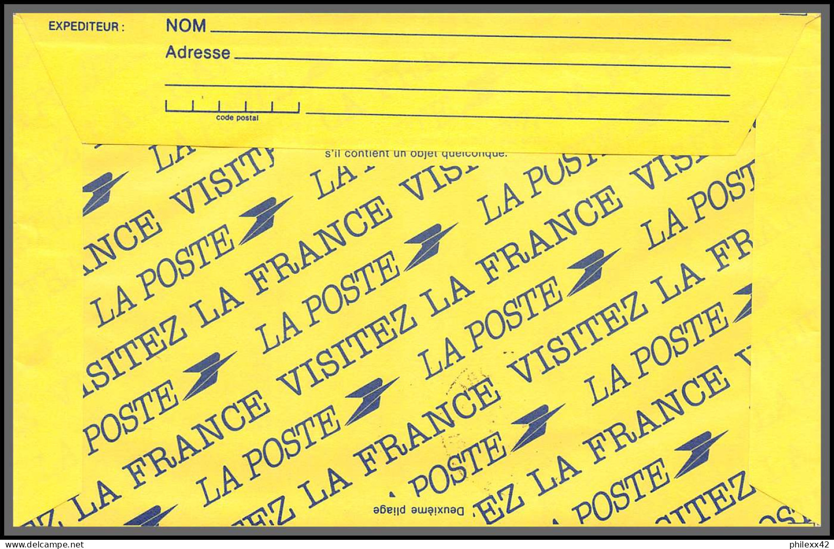 74621 25/2/1986 Saint Pierre Et Miquelon Mixte Echirolles Isère Entier Avion Survolant Paris Stationery Complément - Lettres & Documents