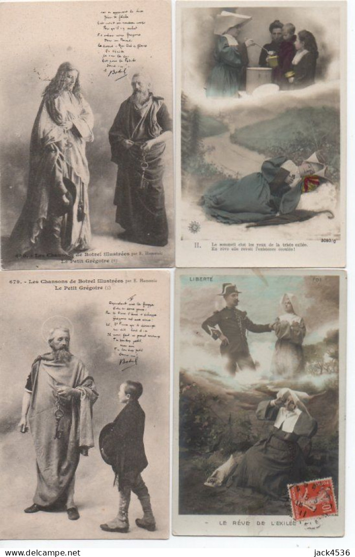 Lot De 32 Cartes Postale Anciennes - Religion Catholique - Personnages, Scènes, - Sammlungen & Sammellose