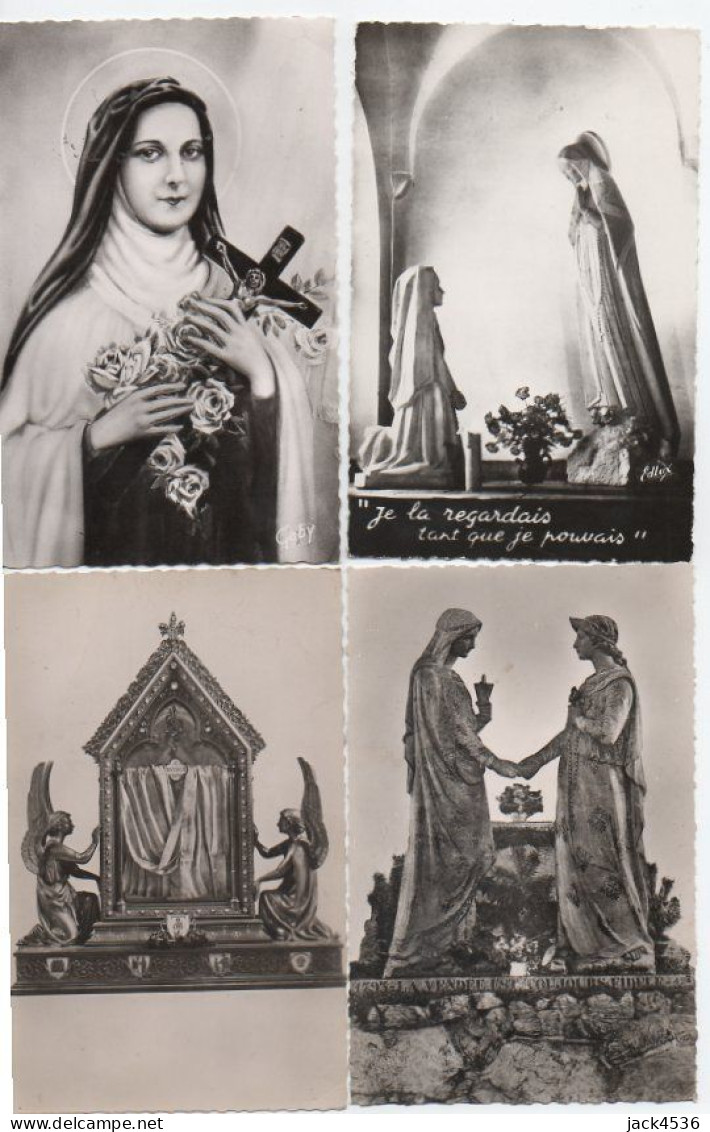 Lot De 32 Cartes Postale Anciennes - Religion Catholique - Personnages, Scènes, - Verzamelingen & Kavels