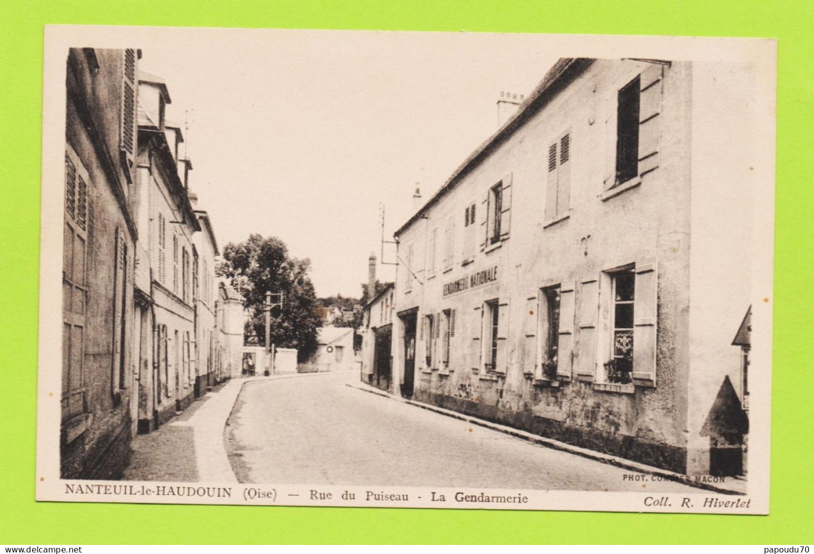 CPA  60 -  NANTEUIL LE HAUDOUIN  --  GENDARMERIE  NATIONALE  - RUE DU PUISSEAU - Nanteuil-le-Haudouin