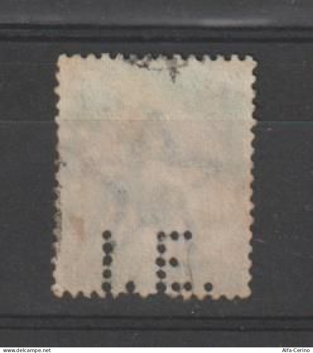 INDIA:  1911/26  GEORGE  V°  -  2 A. 6 P. USED  STAMP  -  PERFIN  -  YV/TELL. 84 - 1911-35 Koning George V