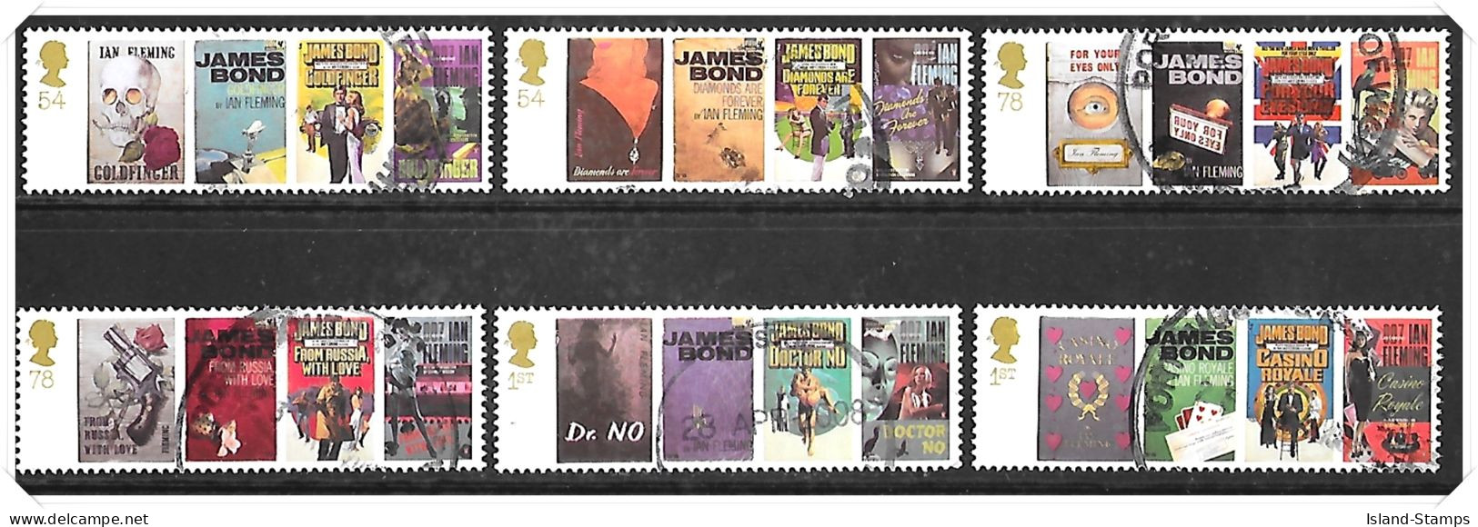 2008 James Bond Used Set HRD2-C - Used Stamps