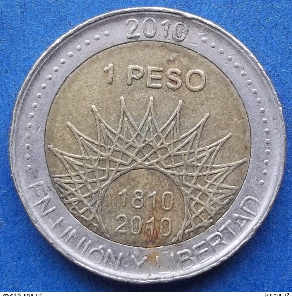 ARGENTINA - 1 Peso 2010 "Glacier Perito Moreno" KM# 160 Monetary Reform (1992) - Edelweiss Coins - Argentina