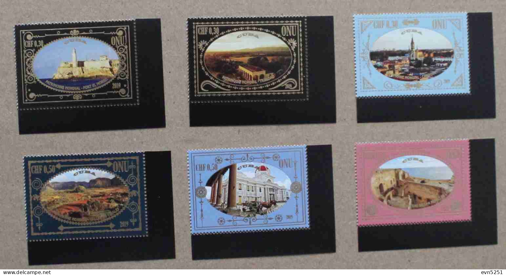 Ge19-01 : Nations Unies - Patrimoine Mondial, Cuba Avec Bdf - Unused Stamps