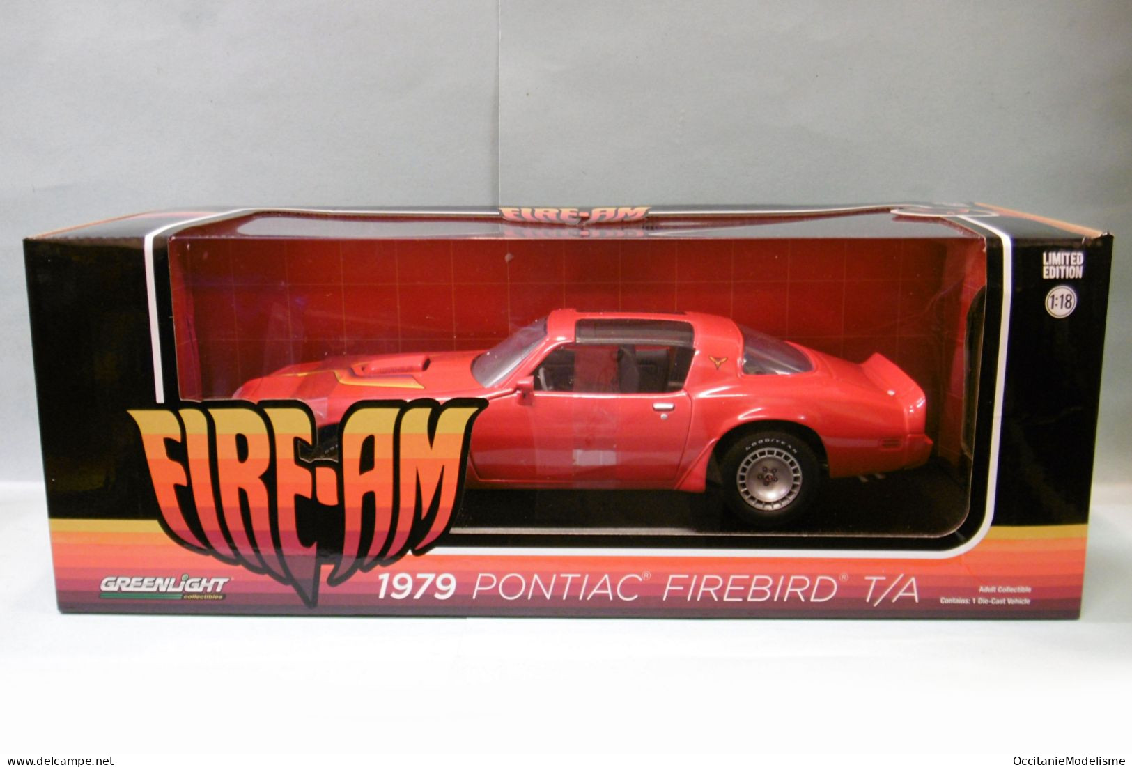 Greenlight - PONTIAC FIREBIRD Fire-Am T/A 1979 Rouge Réf. 13613 Neuf 1/18 - Autres & Non Classés