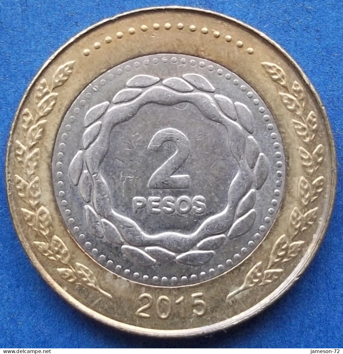 ARGENTINA - 2 Pesos 2015 KM# 165 Monetary Reform (1992) - Edelweiss Coins - Argentine