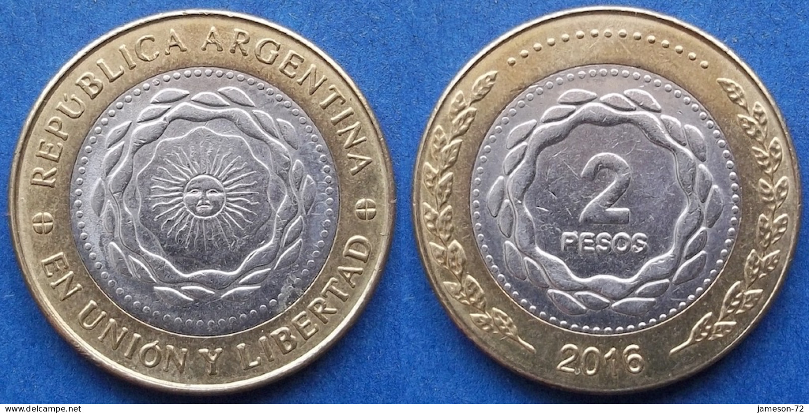 ARGENTINA - 2 Pesos 2016 KM# 165 Monetary Reform (1992) - Edelweiss Coins - Argentinië