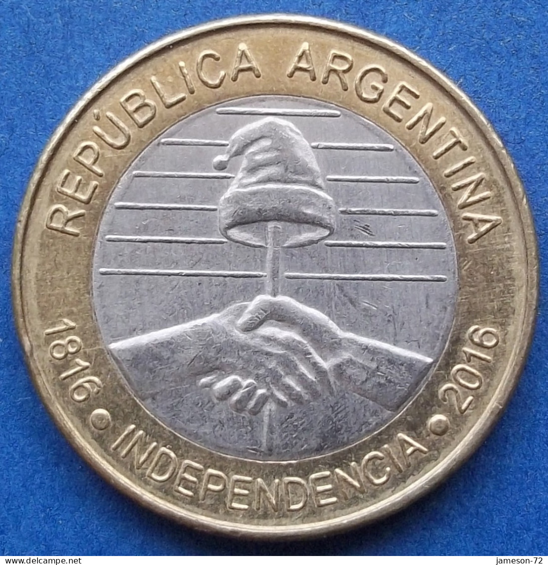 ARGENTINA - 2 Pesos 2016 "200th Anniversary Of Independence" KM# 184 Monetary Reform (1992) - Edelweiss Coins - Argentina