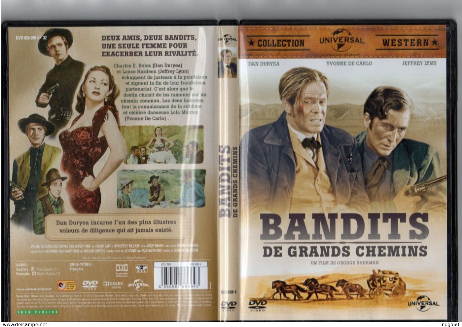 DVD Western - Bandits De Grands Chemins (1949) Avec Dan Duryea & Yvonne De Carlo - Western