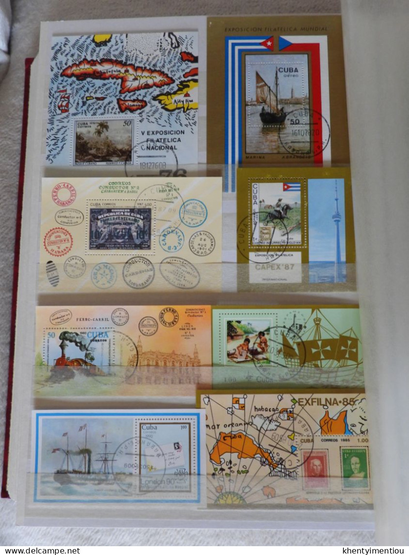 Très Beau Lot De Timbres De Cuba (principalement En Feuillets) - Lots & Serien