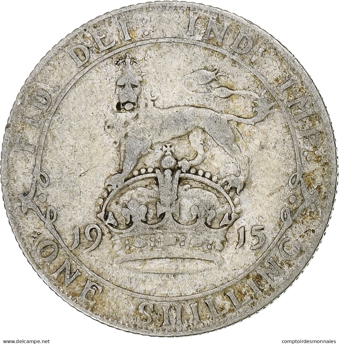 Monnaie, Grande-Bretagne, George V, Shilling, 1915, British Royal Mint, TB - I. 1 Shilling