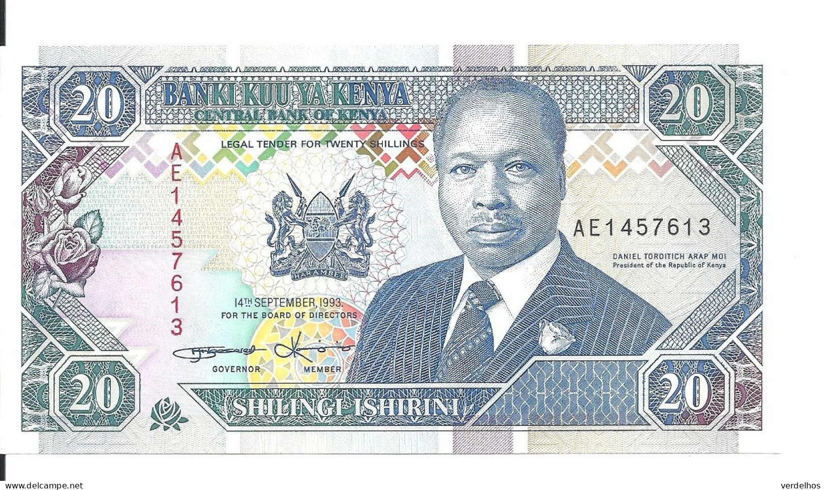 KENYA 20 SHILINGI 1993 UNC P 31 A - Kenya