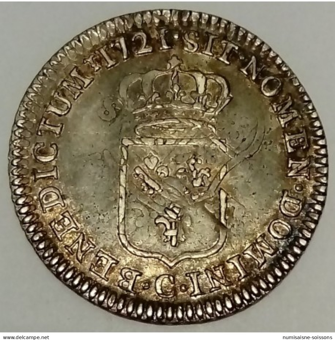 Gad 297 - LOUIS XV - 1/6 ÉCU DE FRANCE - 1721 C - CAEN - TTB - Sonstige & Ohne Zuordnung