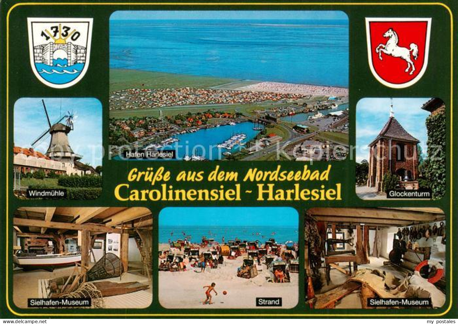 73840664 Carolinensiel-Harlesiel Ostfriesland Windmuehle Hafen Glockenturm Sielh - Wittmund