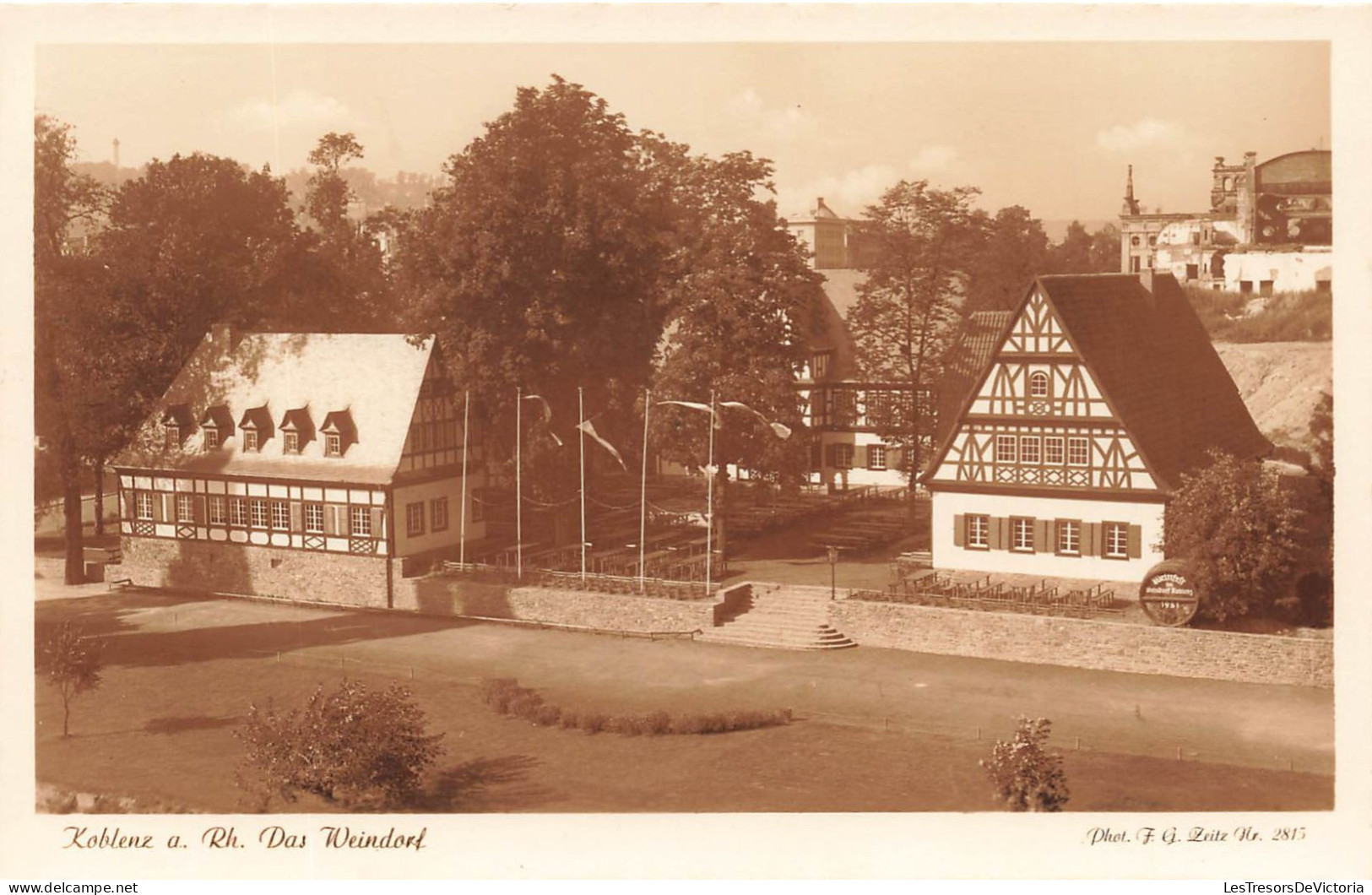 ALLEMAGNE - Koblenz A Rh - Das Weindorf - Fot F G Zeitz - Am Schönen Rhein - Carte Postale Ancienne - Koblenz