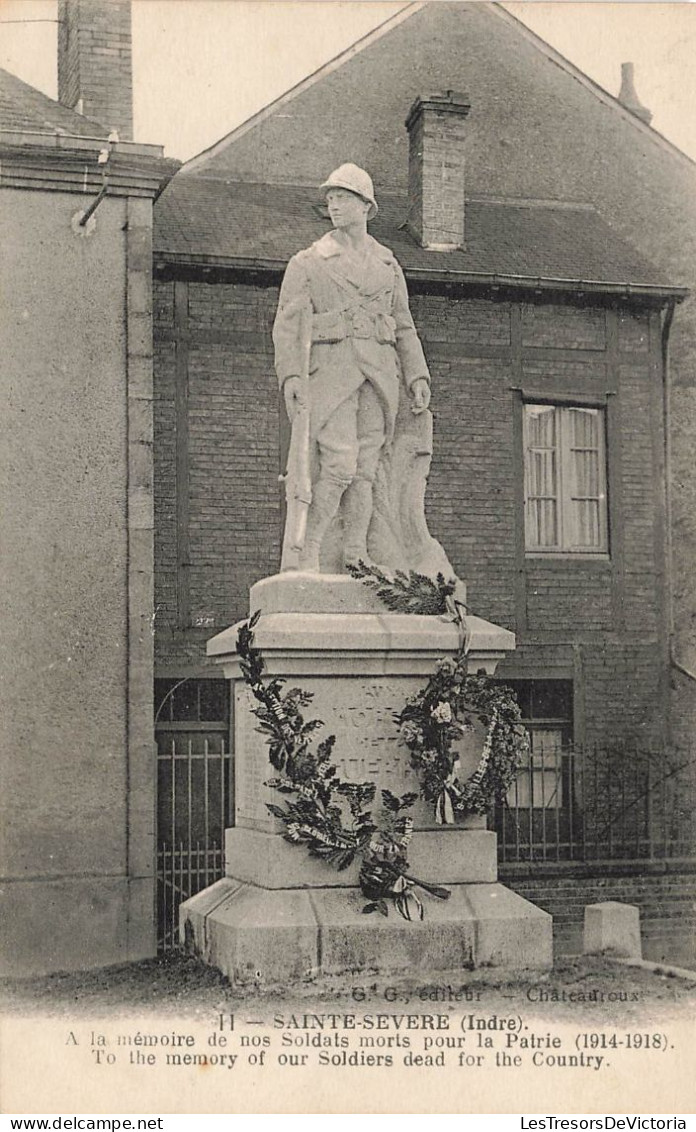 FRANCE - Sainte Sévère - A La Mémoire De Nos Soldats Morts Pour La Patrie - Carte Postale Ancienne - Andere & Zonder Classificatie